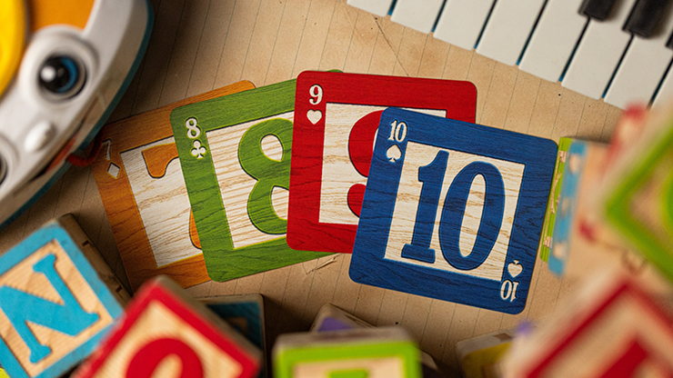 Alphabet Blocks (Green) Playing Cards by Kings Wild Project