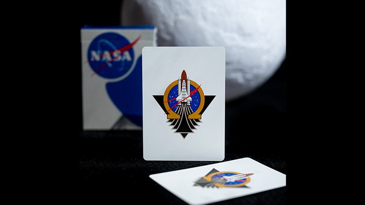 Naipes con logotipo de albóndiga de aluminio de la NASA