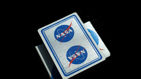 Naipes con logotipo de albóndiga de aluminio de la NASA