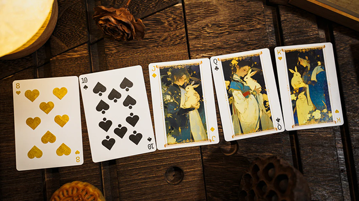 Round Moon Playing Cards