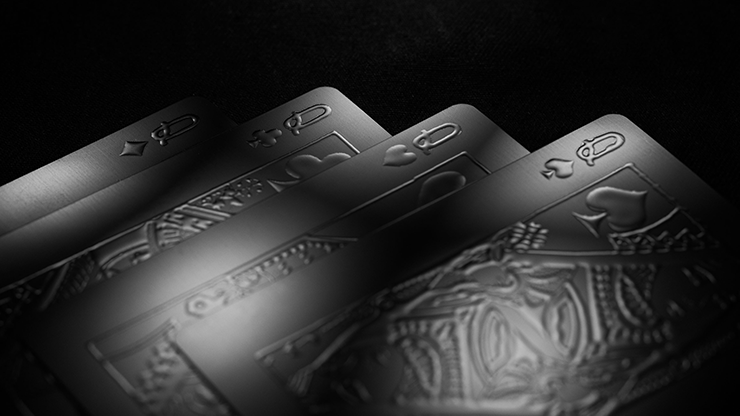 Aqua Black Invisible Playing Cards