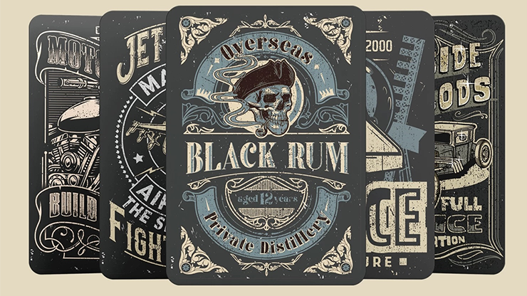 Black Rum Playing Cards