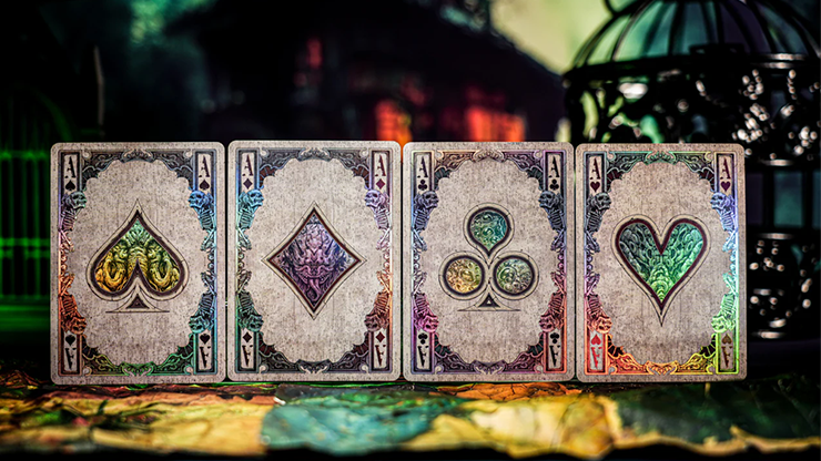 Keyhole Reflections on the Wall Playing Cards