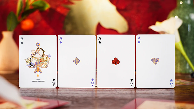 Year of the Horse (Red) Playing Cards