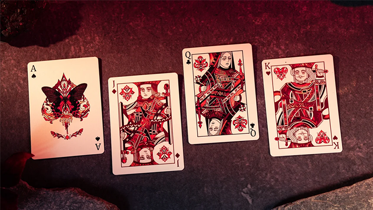 Morpho V2 (Carmine) Playing Cards