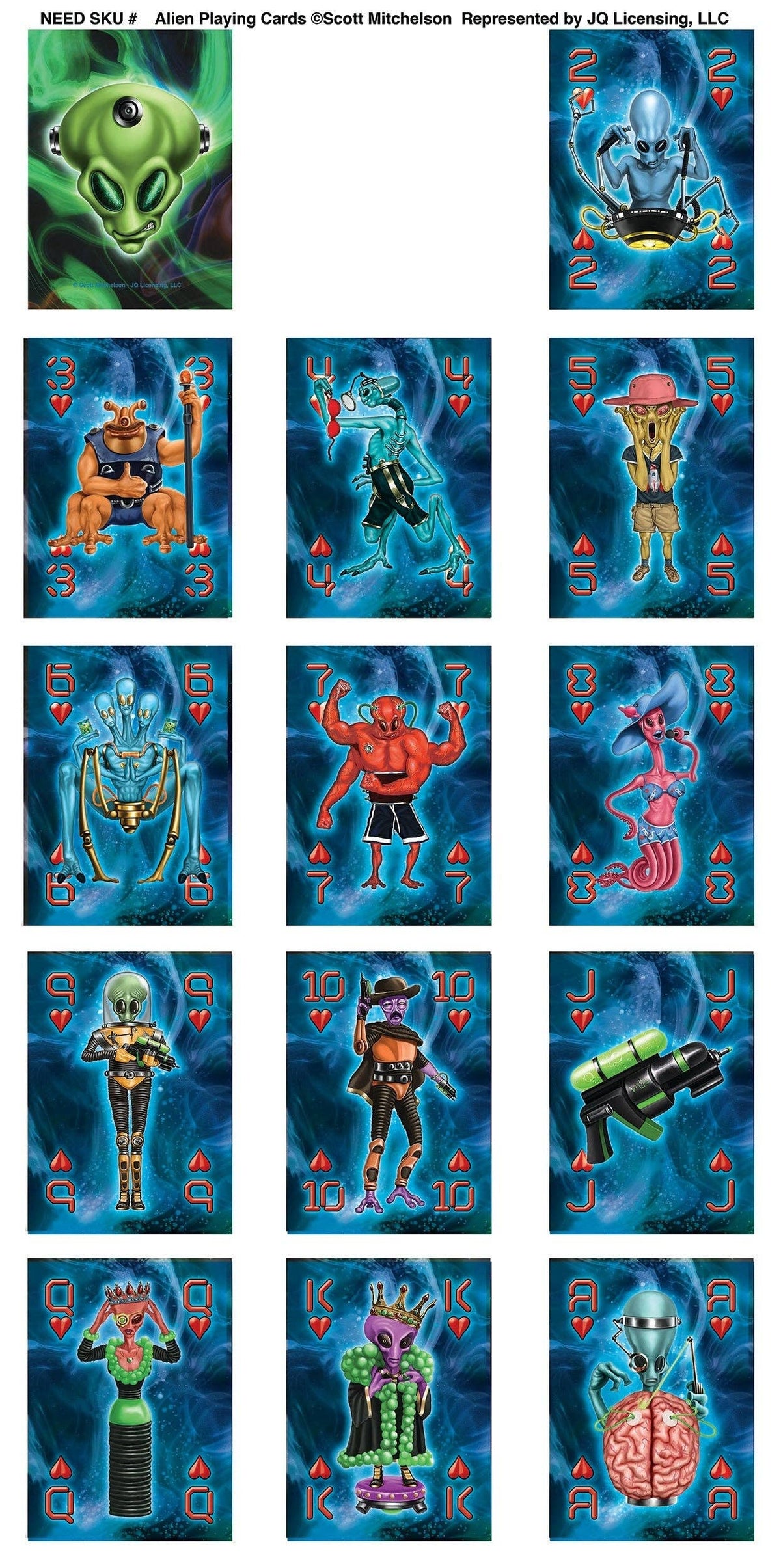 Playing Cards-Alien