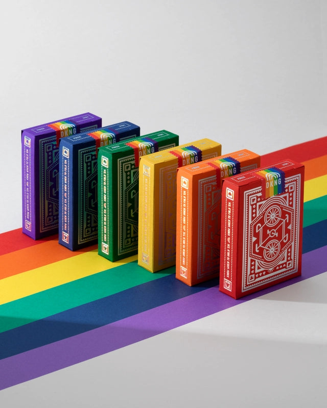 Dkng Rainbow Wheels Playing Cards