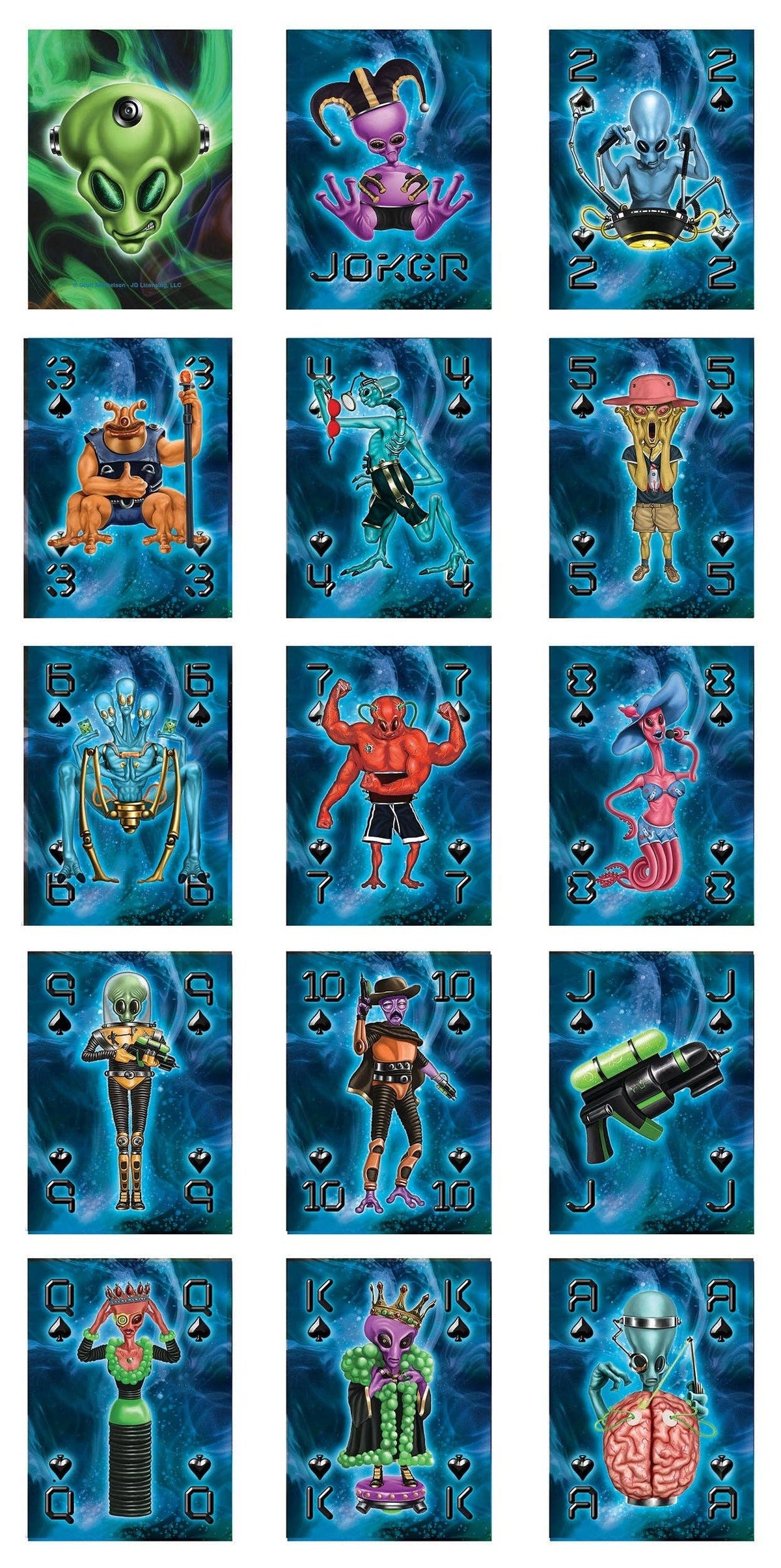Playing Cards-Alien