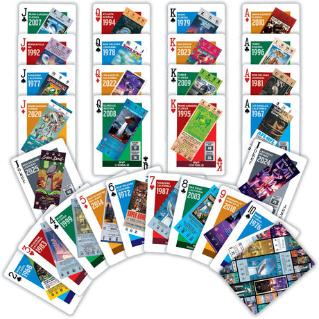 NFL Super Bowl Ticket Playing Cards