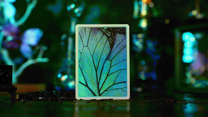 Prism Blue Morpho Playing Cards