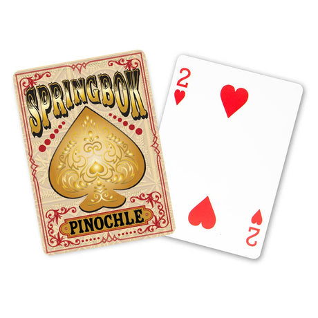 Springbok Pinochle Jumbo Print Playing Cards Deck