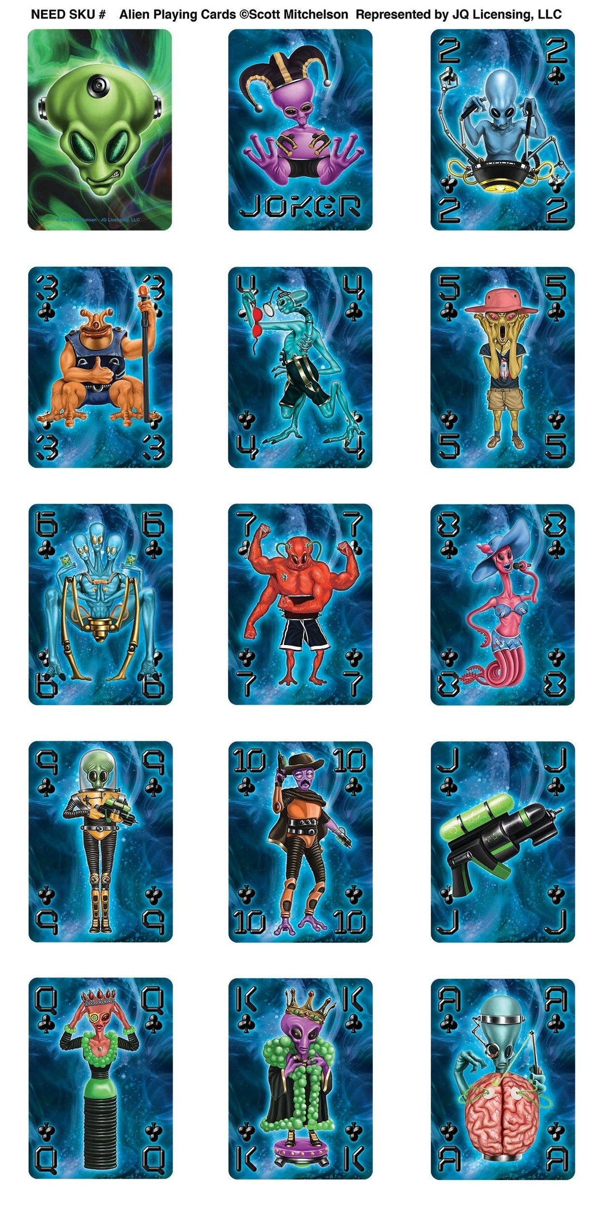 Playing Cards-Alien