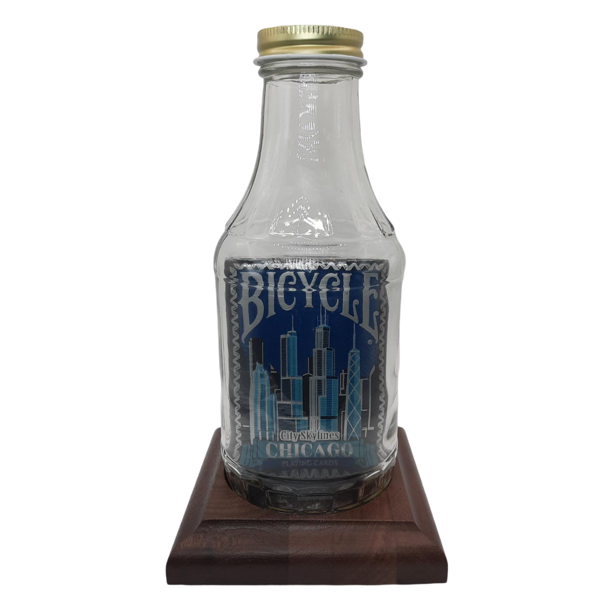 Impossible Bottle (Bicycle City Skylines Chicago Deck) created by Jeff Scanlan of Bottle Magic