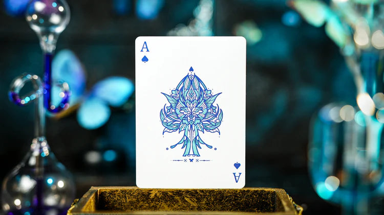 Prism Blue Morpho Playing Cards