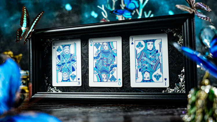 Prism Blue Morpho Playing Cards