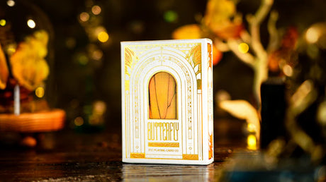 Amber Golden Morpho Playing Cards