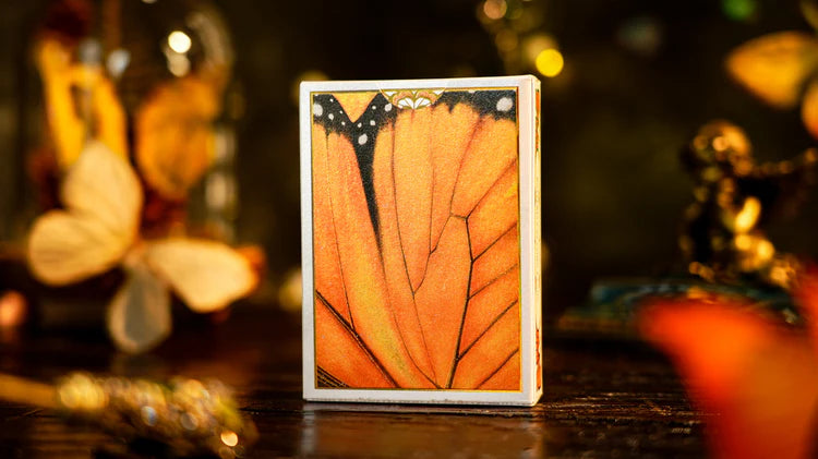 Amber Golden Morpho Playing Cards