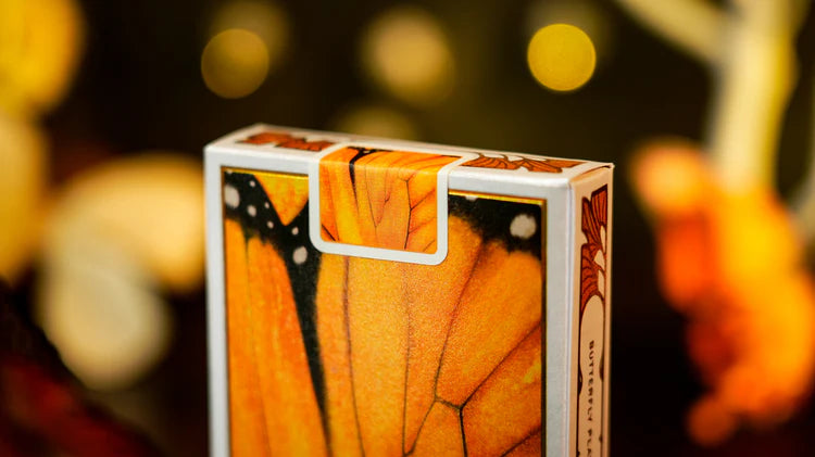 Amber Golden Morpho Playing Cards