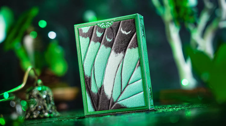 Emerald Green Morpho Playing Cards