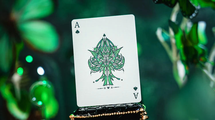 Emerald Green Morpho Playing Cards