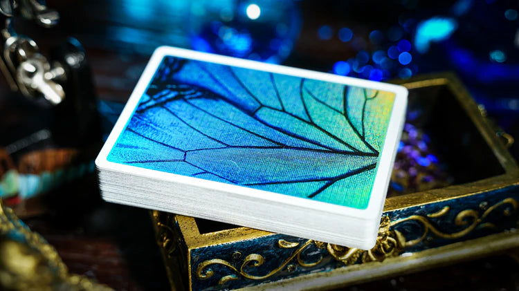Prism Blue Morpho Playing Cards