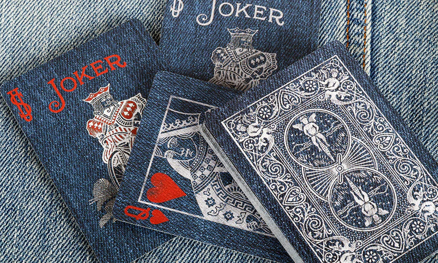 Bicycle Denim & Flannel Playing Card Set including Kaleidoscope Protector Case