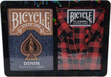 Bicycle Denim & Flannel Playing Card Set including Kaleidoscope Protector Case