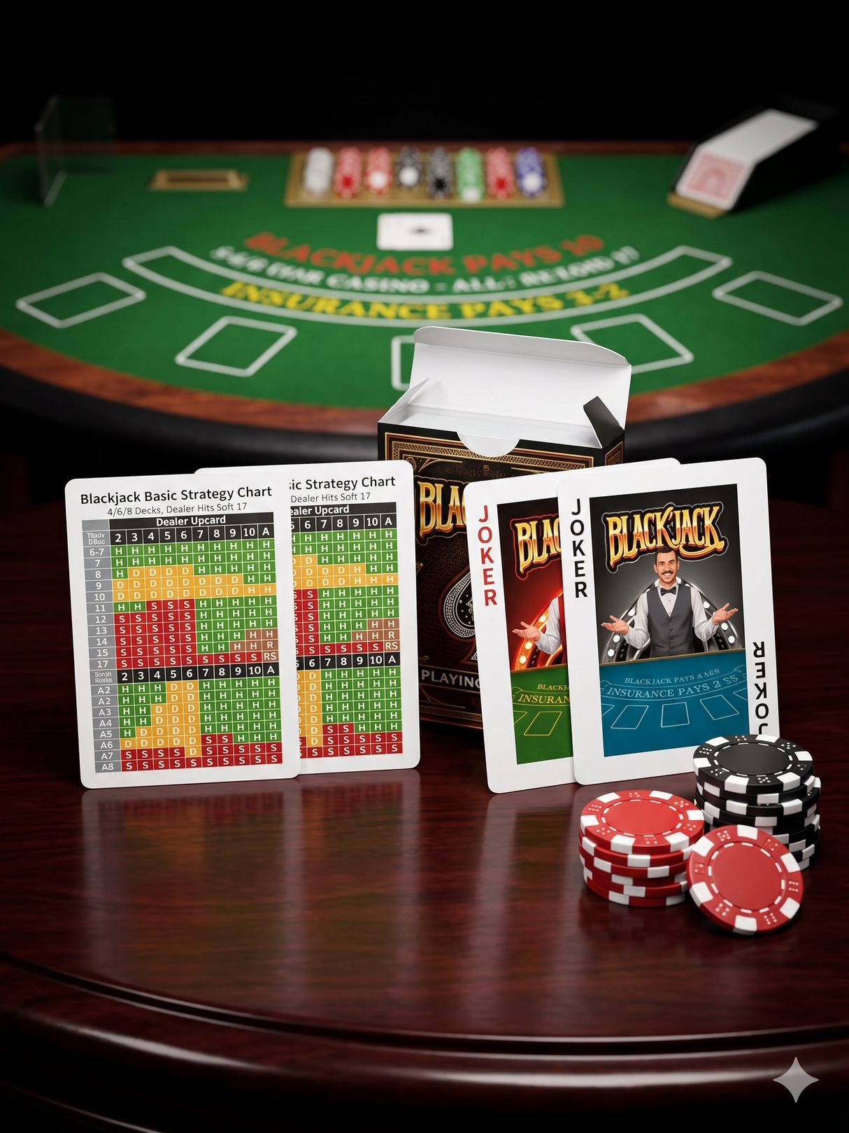 Black Jack Playing Cards