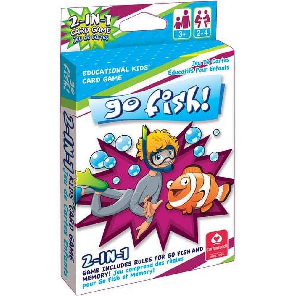 Go Fish & Memory 2-in-1 Kid’s Jumbo Deck Card Game By Cartamundi