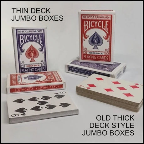 The Orginal Jumbo Bicycle Rider Back Deck 8082 (Blue) (Rare)