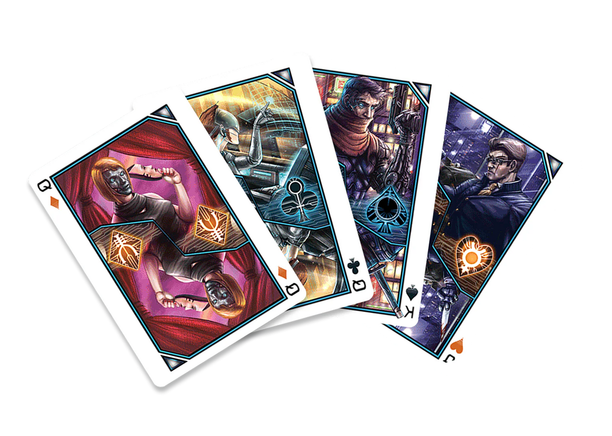 Bicycle Synthesis Playing Cards- Red (Rare)