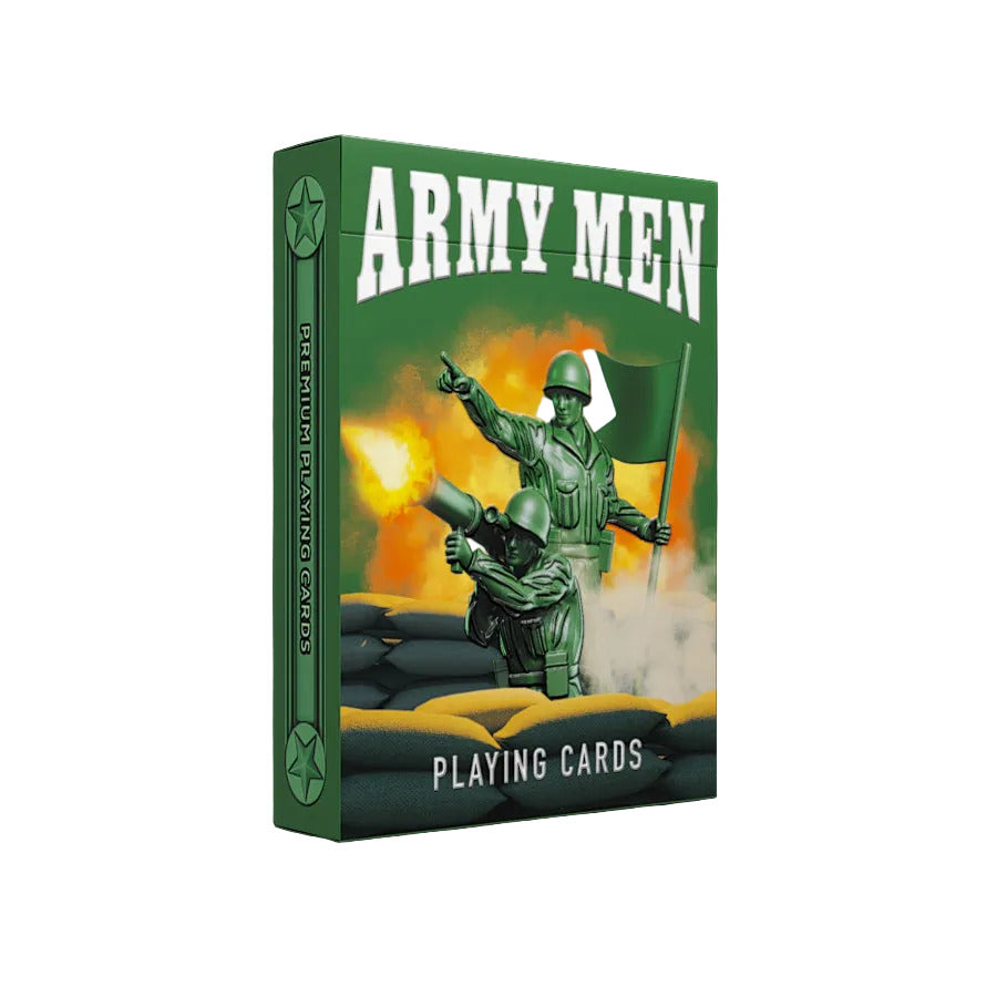 Army Men Playing Cards