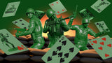 Army Men Playing Cards