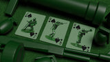 Army Men Playing Cards