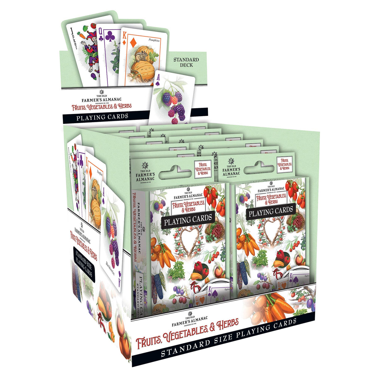 Farmer's Almanac - Fruits, Vegetables, & Herbs Playing Cards