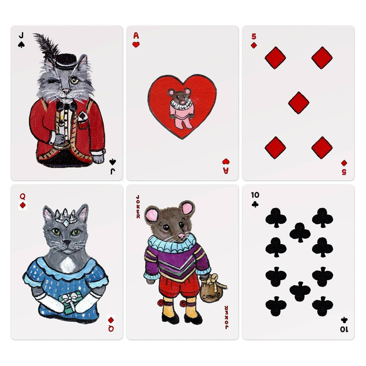 Royal Cats Playing Cards By Carly Beck