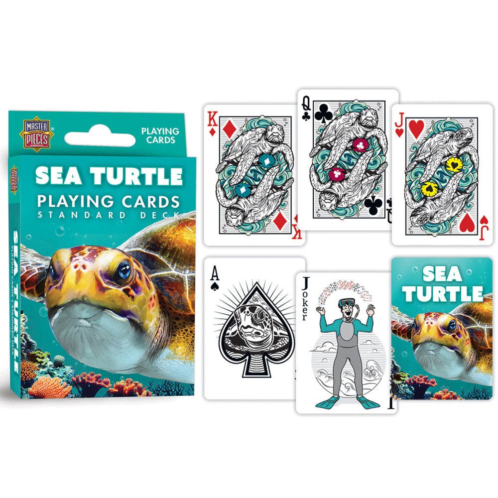 Sea Turtle Playing Cards - 54 Card Deck