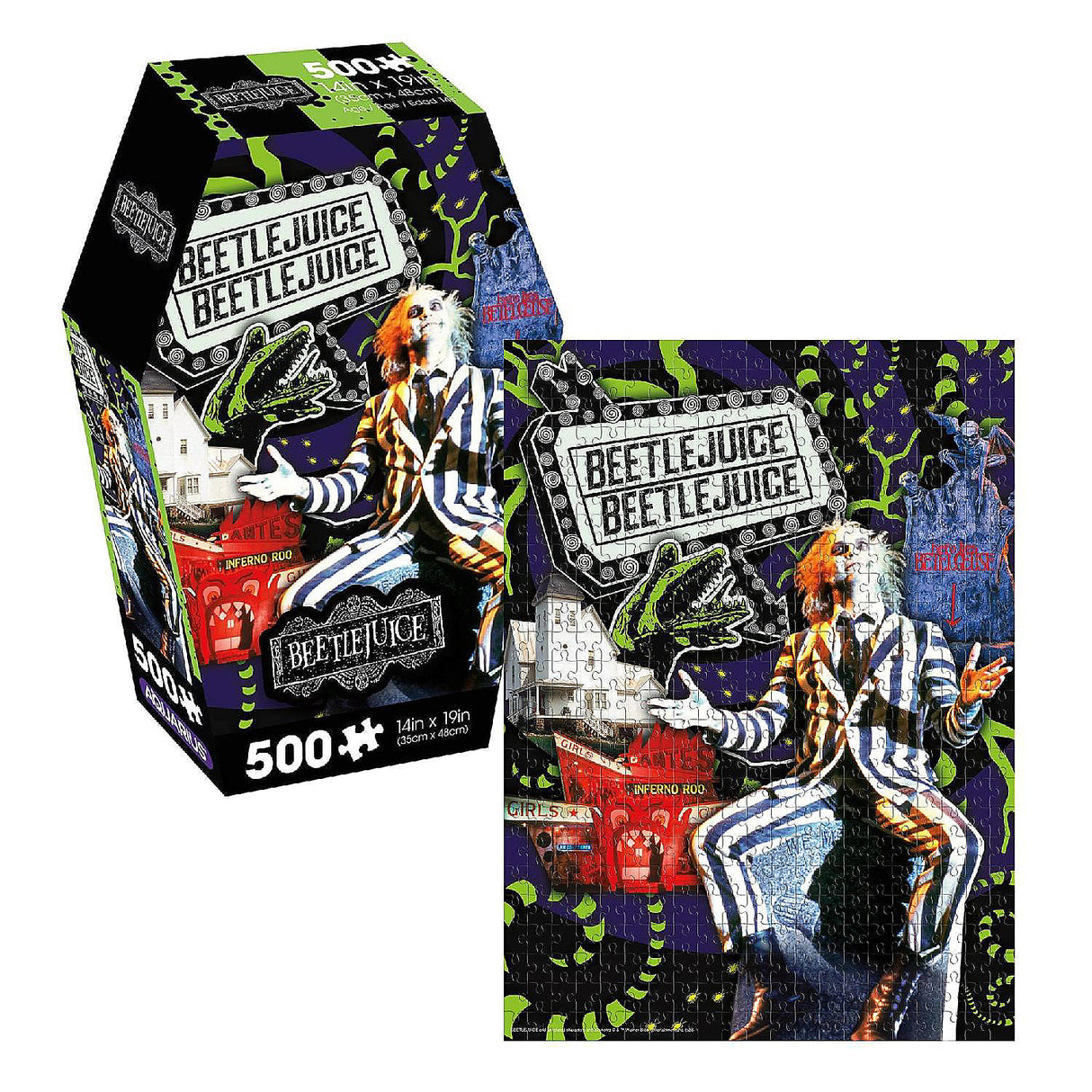 Beetlejuice Coffin Box 500 Piece Jigsaw Puzzle