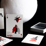 SILVER FOIL NASA WORM PLAYING CARDS
