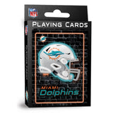 Miami Dolphins Neon-Styled Playing Cards - 54 Card Deck