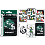 Michigan State Spartans Neon-Styled Playing Cards - 54 Card Deck