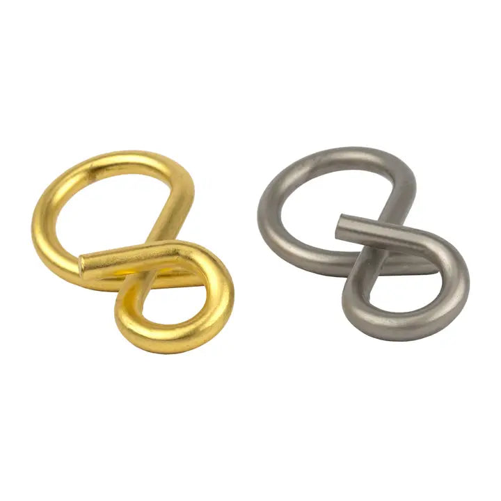 True Genius Silk Worm Metal Disentanglement Puzzle