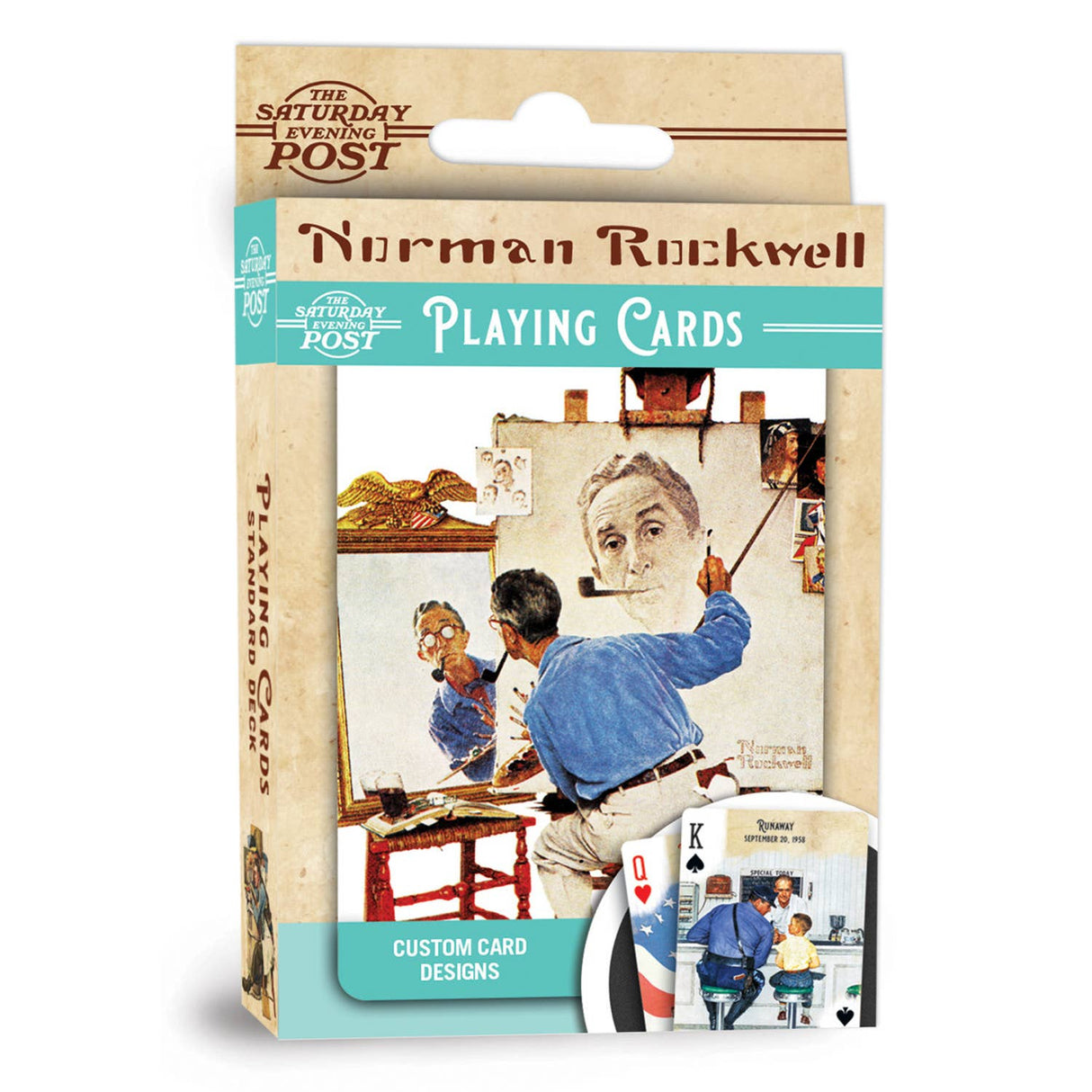 Saturday Evening Post - Norman Rockwell Playing Cards