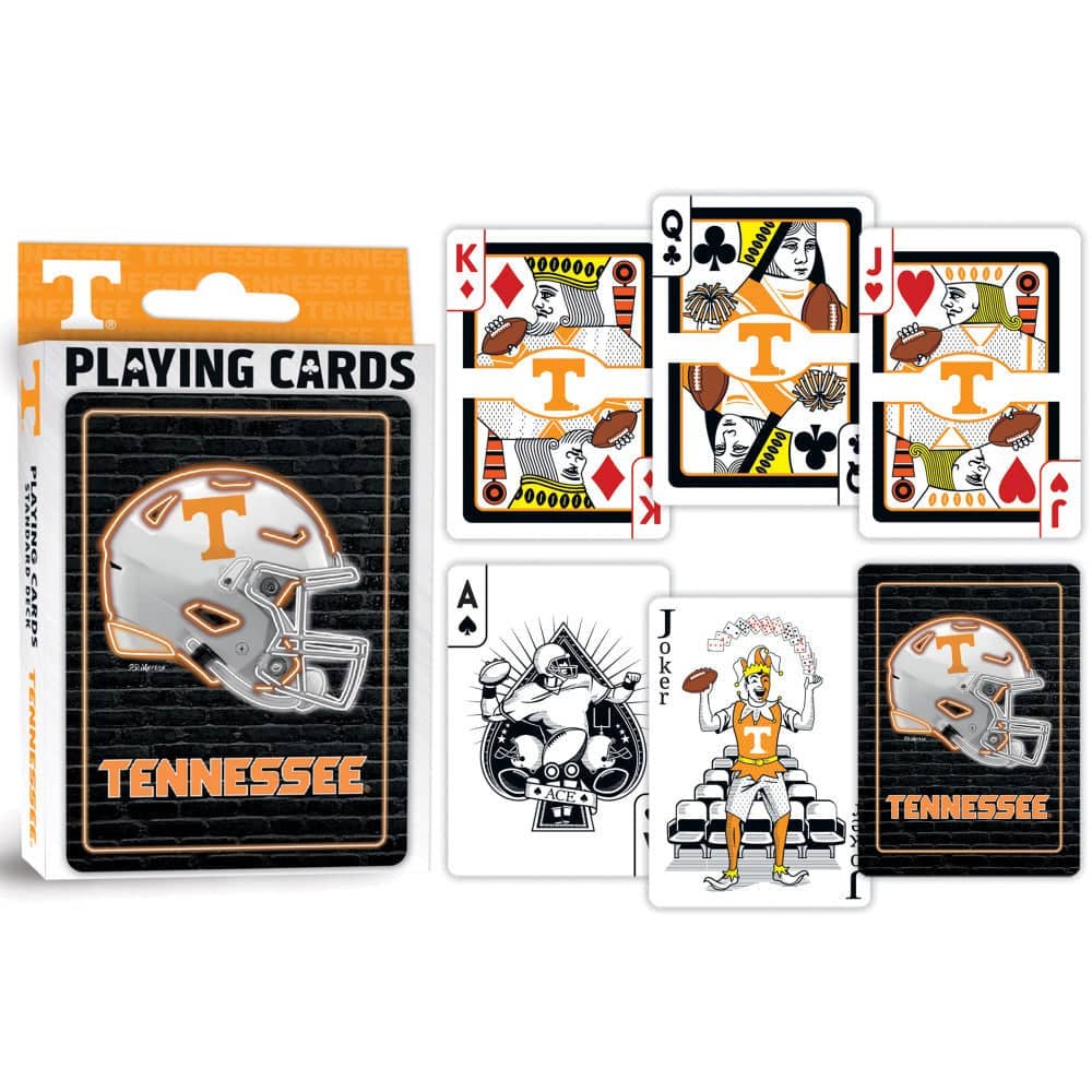 Tennessee Volunteers Neon-Styled Playing Cards - 54 Card Deck