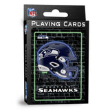 Seattle Seahawks Neon-Styled Playing Cards - 54 Card Deck