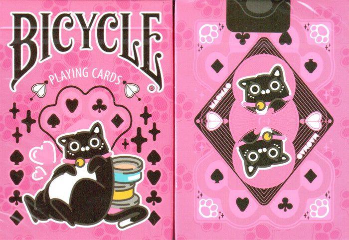 Bicycle Cat Playing Cards (Pink)