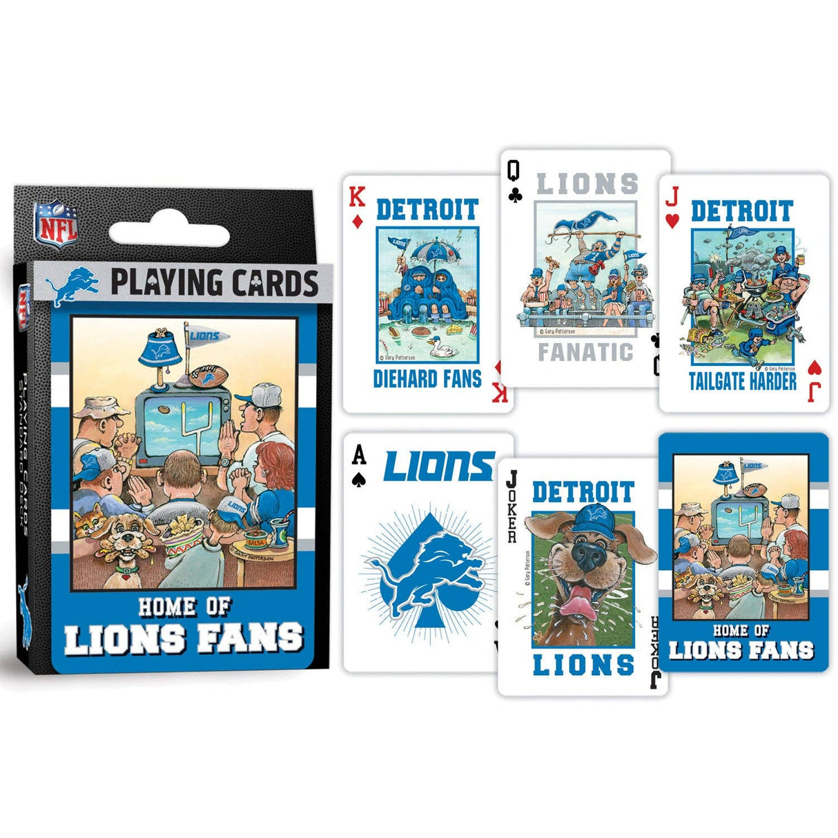 Detroit Lions Fan Deck Playing Cards - 54 Card Deck