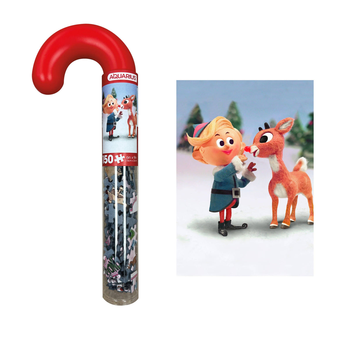 Rudolph 150 Piece Jigsaw Puzzle Candy Cane