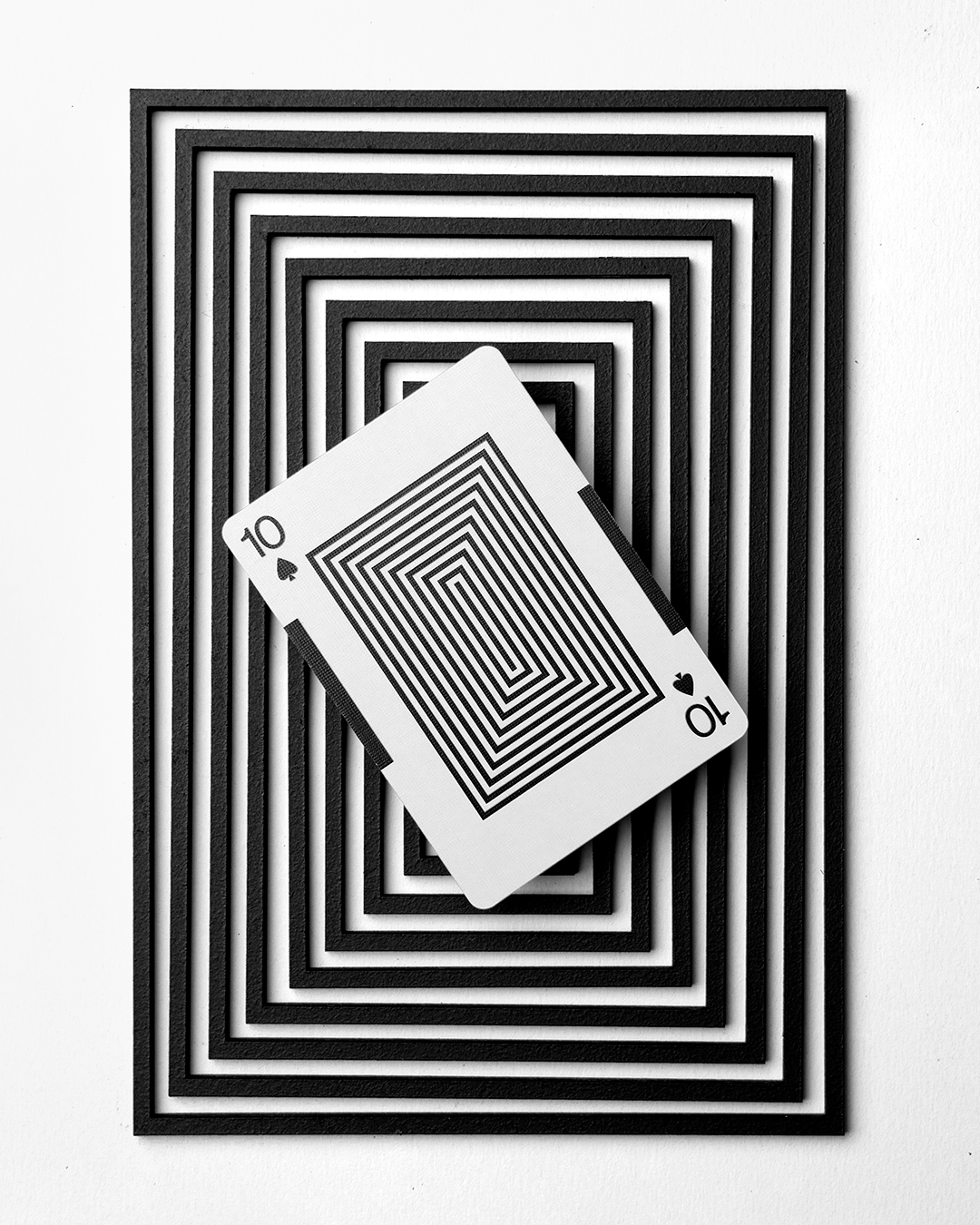 Eames "Starburst" Playing Cards, Black Edition