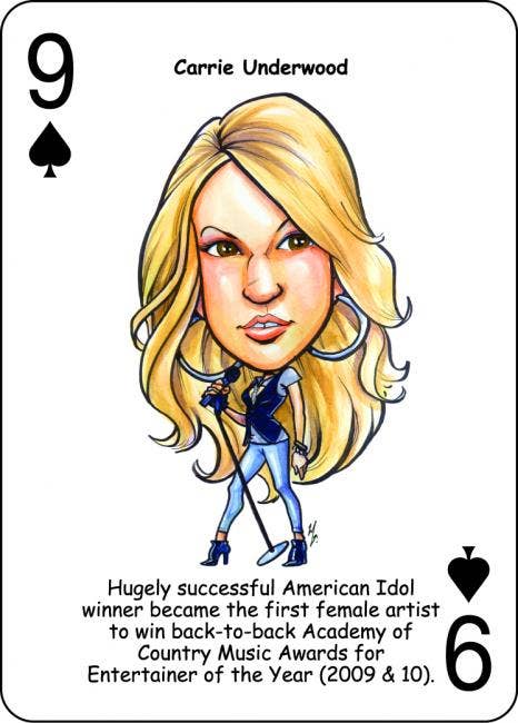 Country Music Legends Playing Cards